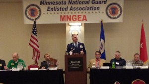 CMSgt Gary Luke, MN State Command Chief addresses the general membership