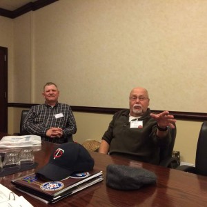 CSM (Ret) Joel Schilling and SSG (Ret) David Vicento attend Past Presidents/CSM/CCM Breakout 