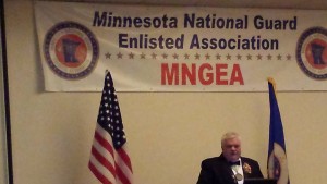 Addressing Awards Banquet attendees ... Col Donald Kerr (Ret)