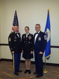 CSM Doug Wortham, SSG Stephanie Marschall, CCM Gary Luke